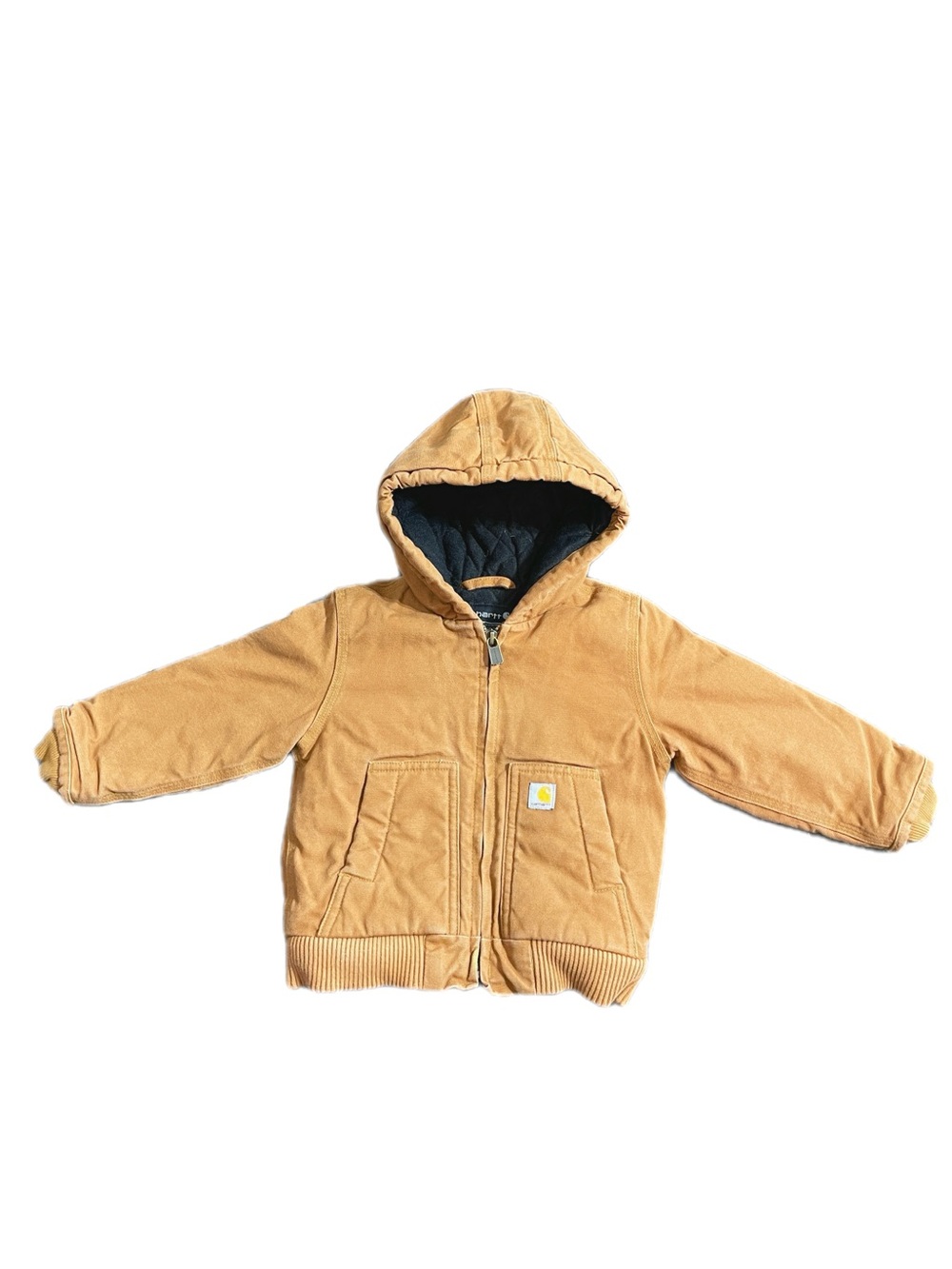 Carhartt boys' zip-up hooded jacket, size 18 months